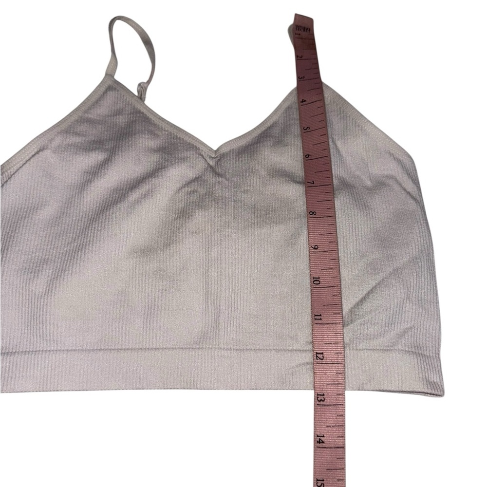 Primary Women's White Seamless V-Neck Bralette - Size XS - Picture 4 of 5